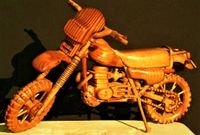Holz-Motorrad